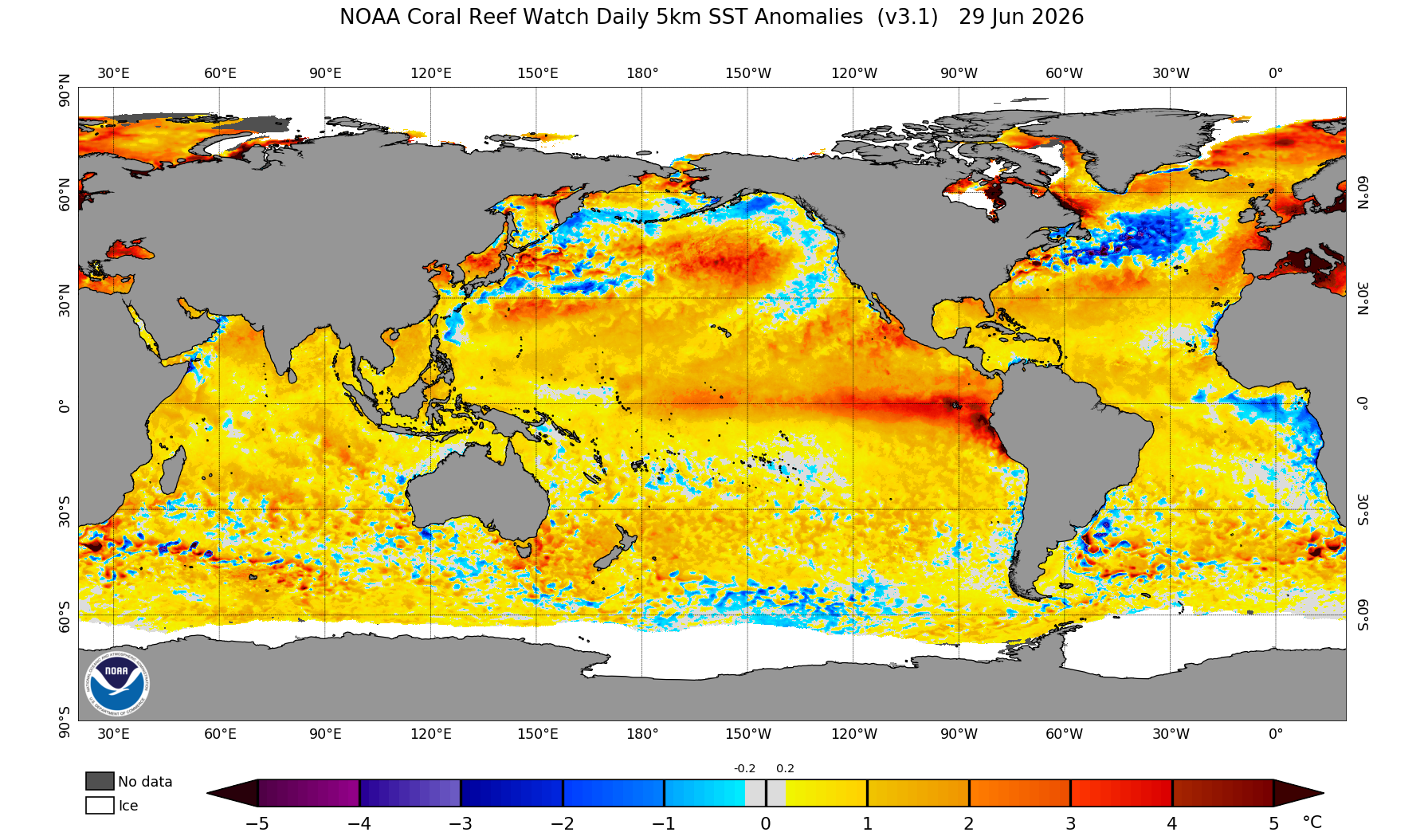 A já muito falada anomalia negativa persiste no Atlântico Norte, enquanto às nossas latitudes o mar vai aquecendo mais do que o habitual