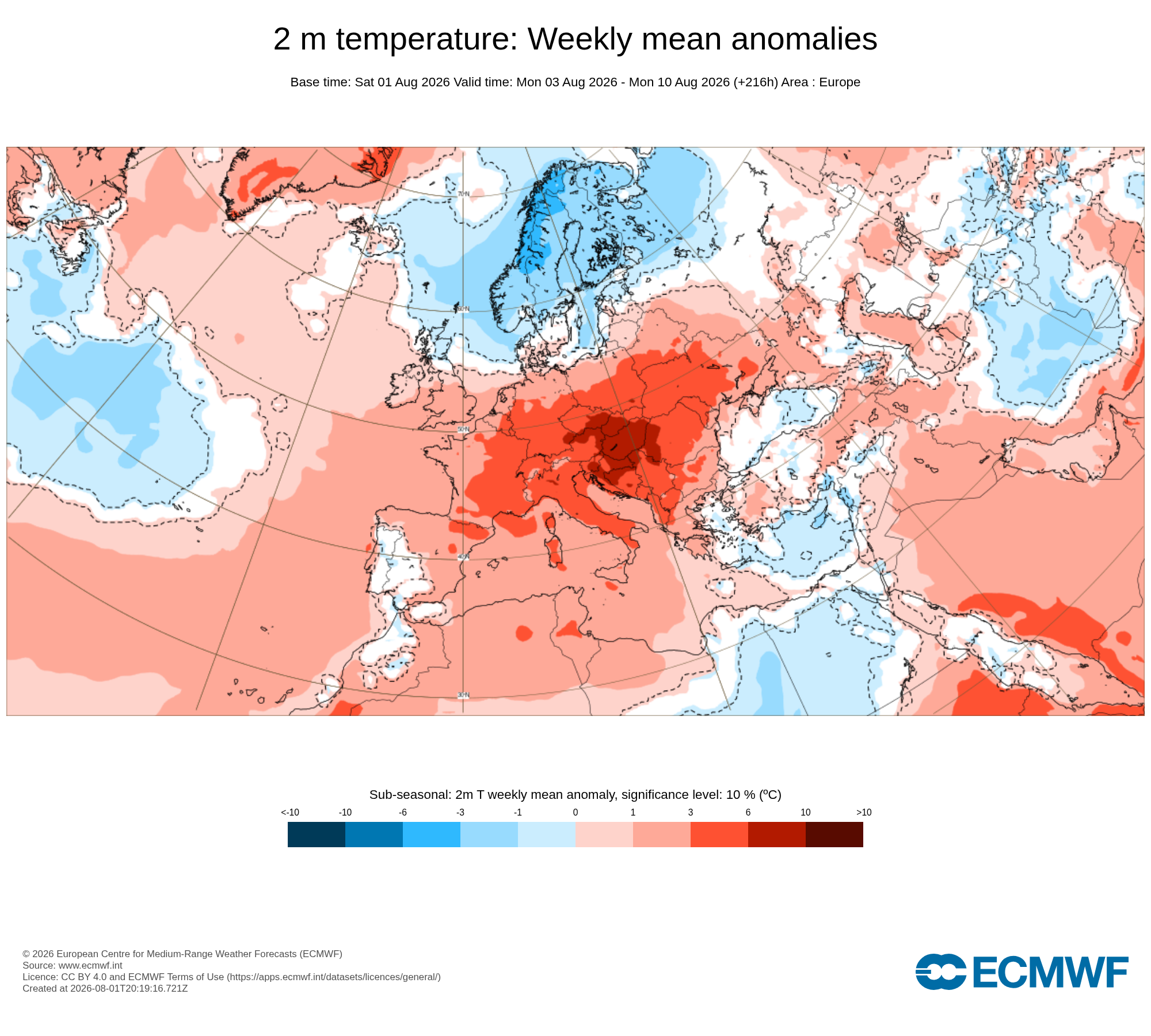Portugal é a exceção - o tempo esta semana traz temperaturas dentro da média, que contrastam com o forno mais a leste...