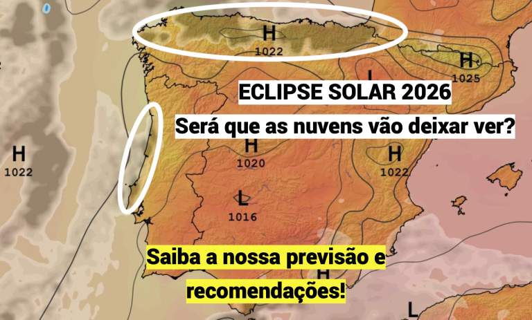 Eclipse solar de 12 de agosto - será que as nuvens vão permitir ver? Algumas dicas para maximizar a visibilidade!