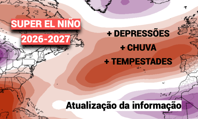 Super El Niño 2026-27: Mais chuva, mais depressões, mais tempestades em Portugal? Atualização de previsão, e efeitos a nível global