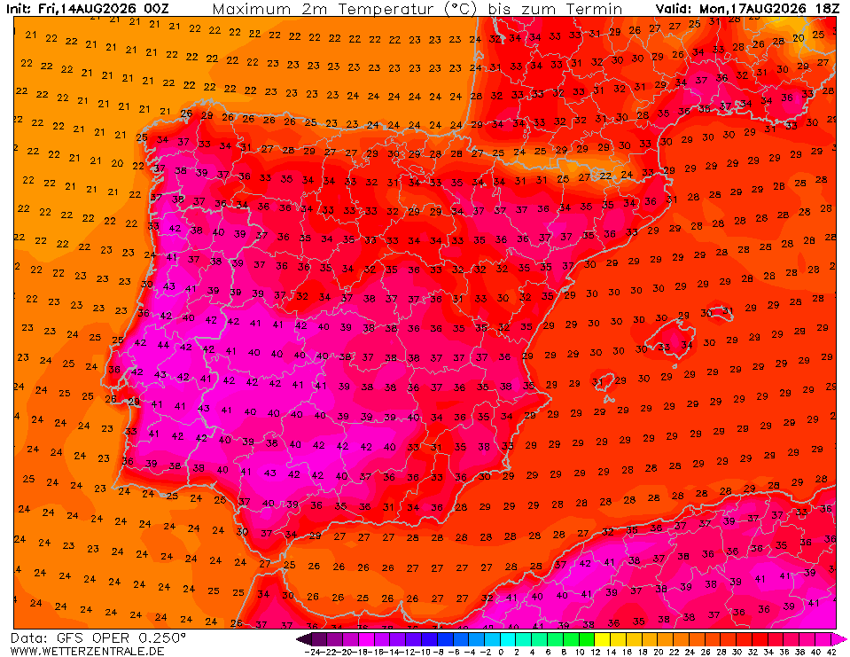 Depressão traz vento localmente muito forte e calor intenso... há uma grande mudança de regime a caminho - atualização do tempo em agosto Calor a sério nesta segunda-feira, 17 de agosto!