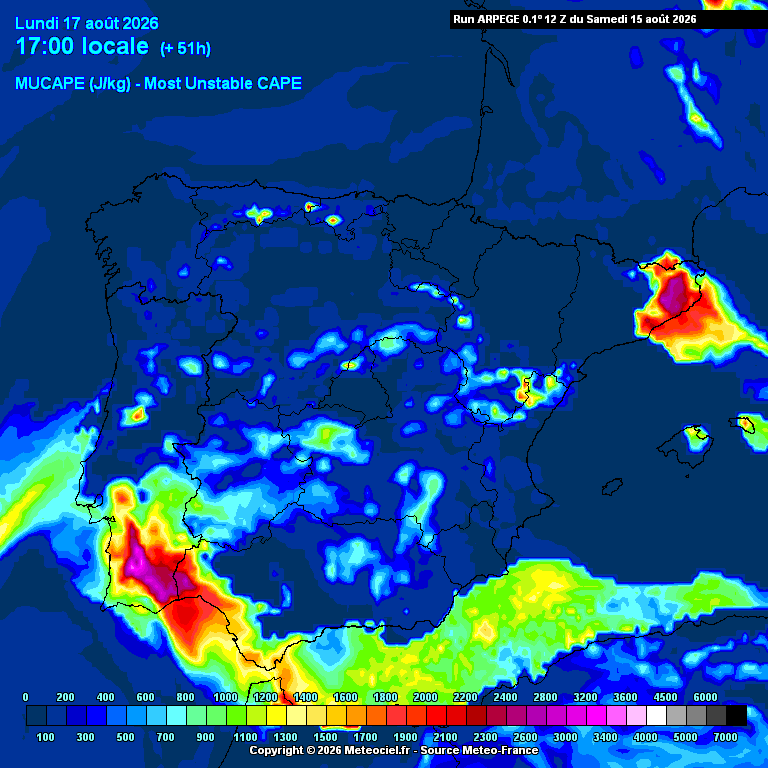 Possibilidade de mau tempo em Portugal, com risco de trovoadas fortes - saiba a previsão do tempo na segunda-feira, 17 de agosto Energia convectiva elevadíssima - risco de mau tempo em Portugal na segunda-feira