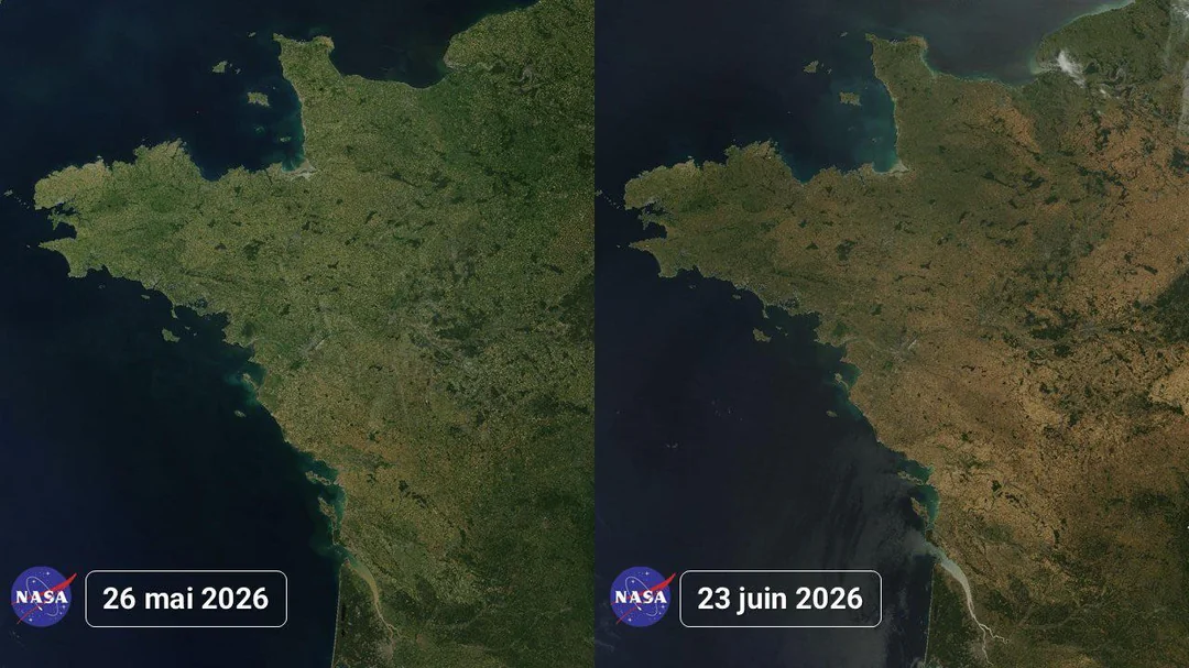 Depois das "inundações relâmpago", a "seca relâmpago" - saiba as causas deste fenómeno que afeta a Europa em 2026 A mudança drástica na paisagem de França em apenas um mês