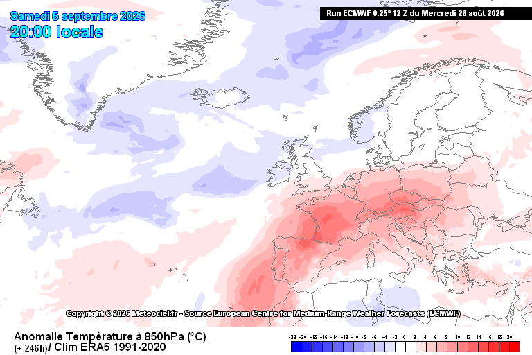 Noite fria, com mínimas perto de 5ºC em algumas regiões devido à inversão térmica - saiba como estará o tempo na sexta, 28 de agosto Nova onda de calor prevista na Europa na primeira semana de setembro