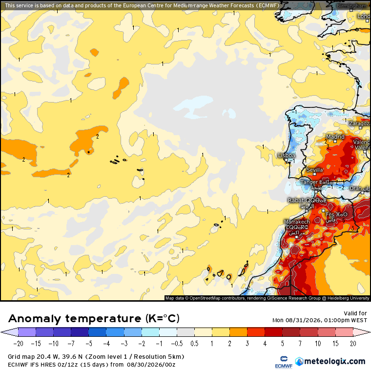 Temperaturas acima da média nas Ilhas nesta segunda-feira