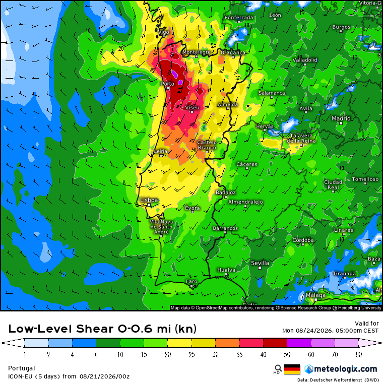 Várias depressões e frentes trazem chuva e vento - um fim de agosto diferente, que pode ser dos mais chuvosos já registados! Depressão com risco mais elevado na região Norte (a confirmar), com maior risco de tempo severo
