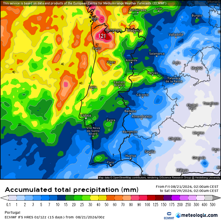 Várias depressões e frentes trazem chuva e vento - um fim de agosto diferente, que pode ser dos mais chuvosos já registados! Várias depressões e estas quantidades de chuva? Normais no outono... no Verão? Nem por isso!