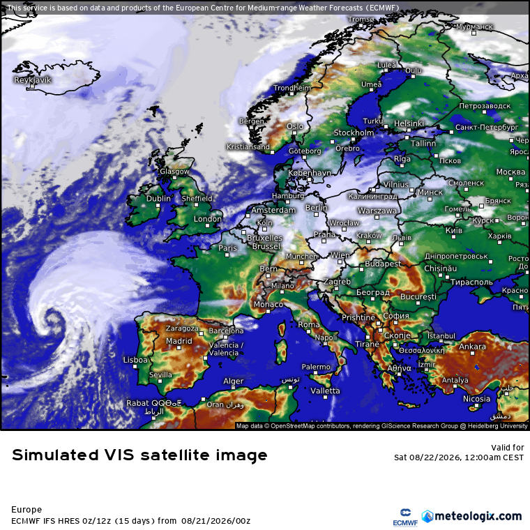 Várias depressões e frentes trazem chuva e vento - um fim de agosto diferente, que pode ser dos mais chuvosos já registados! Ao final do dia este será um ciclone imponente perto de Portugal - Dolly a caminho?