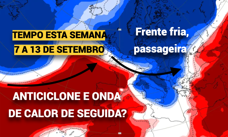 Uma frente fria vai interromper o tempo de Verão, mas depois pode surgir uma onda de calor - previsão do tempo esta semana, 7 a 13 de setembro
