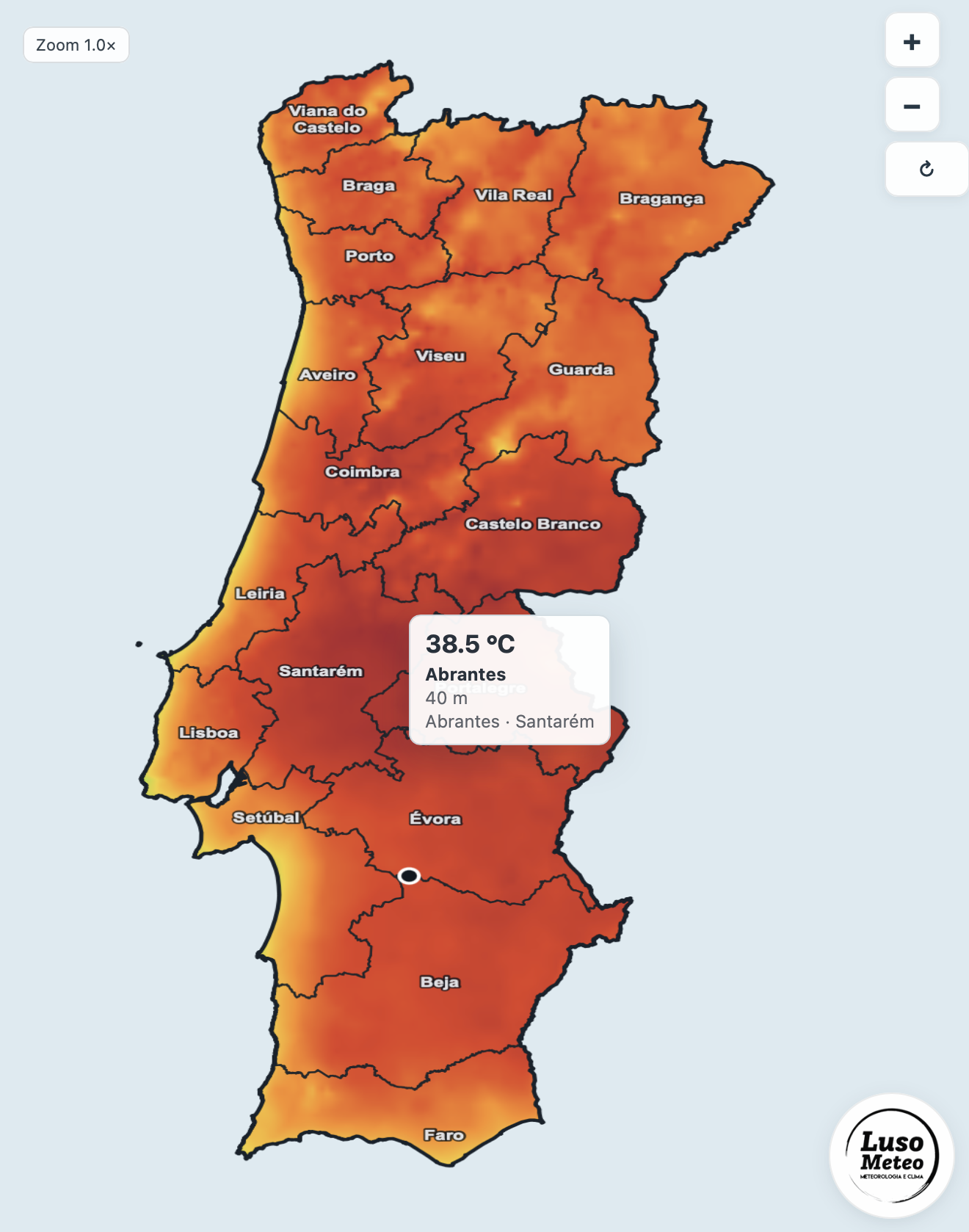 Temperaturas próximas de 40ºC nesta terça-feira