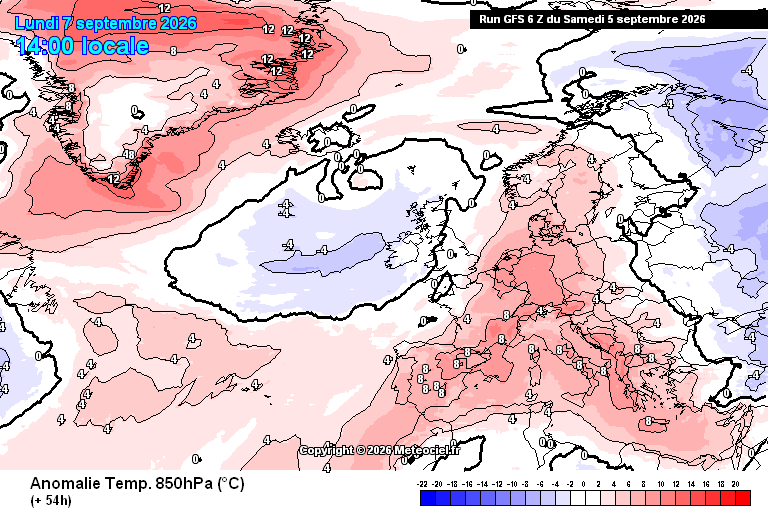 O tempo de Verão continua em força! Atenção ao risco de incêndio... previsão do tempo na segunda, 7 de setembro de 2026 Temperaturas acima da média em praticamente toda a Europa, com o anticiclone ainda bastante robusto...
