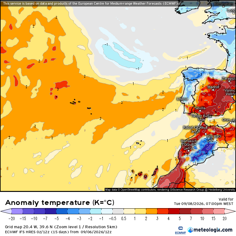 Temperaturas bem acima da média nesta terça-feira no arquipélago dos Açores