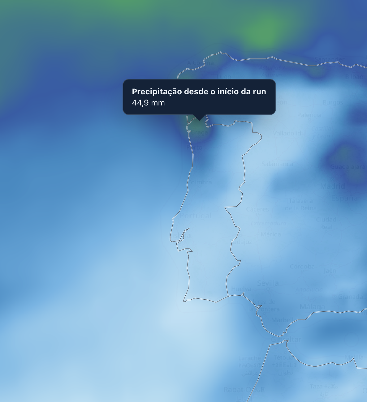Finalmente a frente polar chega a Portugal - chuva e vento regressam a partir de dia 20 - outono ou apenas uma ameaça? A previsão do modelo líder globalmente atualmente (AIFS) aponta para mais chuva no Minho, até dia 27, com 50+ l/m2, mas tem oscilado do "8 ao 80"