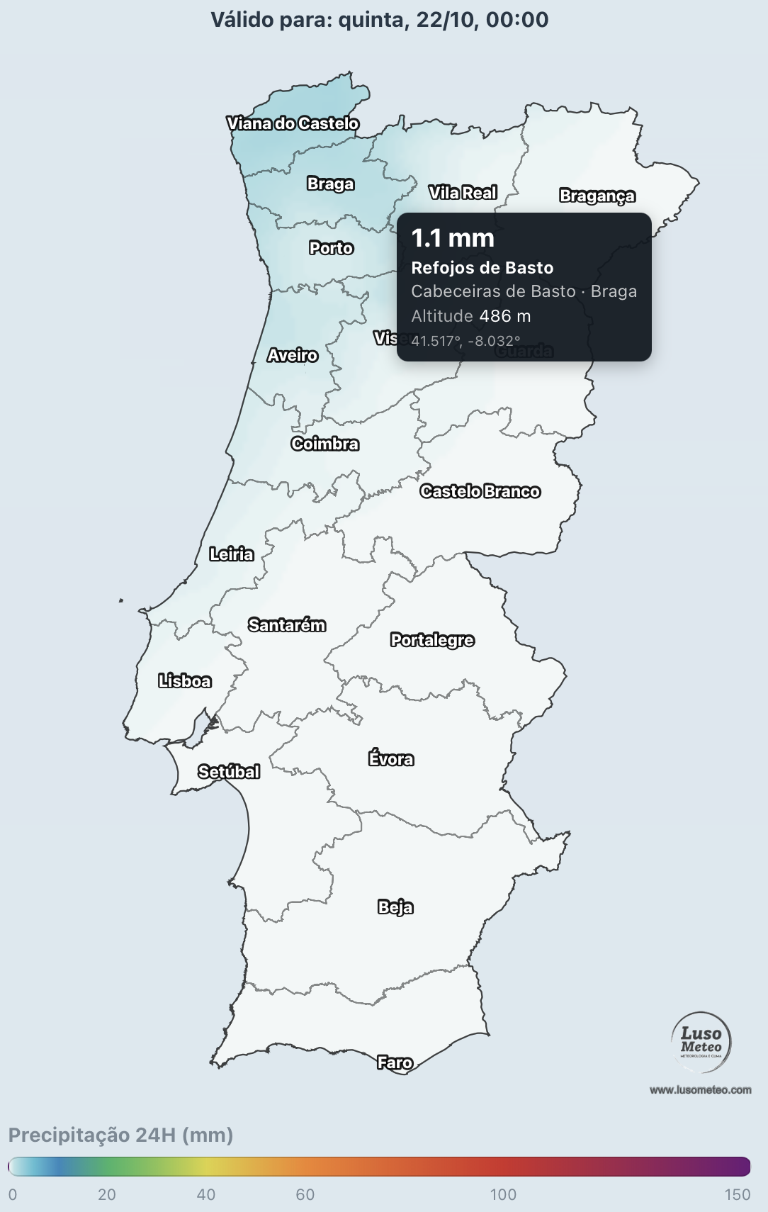 Ciclogéneses no Atlântico, mais frio e primeiras geadas? Será que finalmente chega o outono? Previsão do tempo esta semana, 19 a 25 de outubro A chuva mais intensa fica adiada para outros dias - a frente chega bastante fraca, e os mapas não mostram acumuladas relevantes