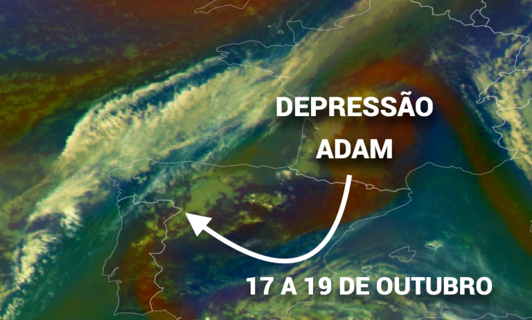 Depressão ADAM – Efeitos em Portugal e Espanha – saiba a evolução da primeira depressão nomeada da temporada Depressão ADAM - Efeitos em Portugal e Espanha - saiba a evolução da primeira depressão nomeada da temporada