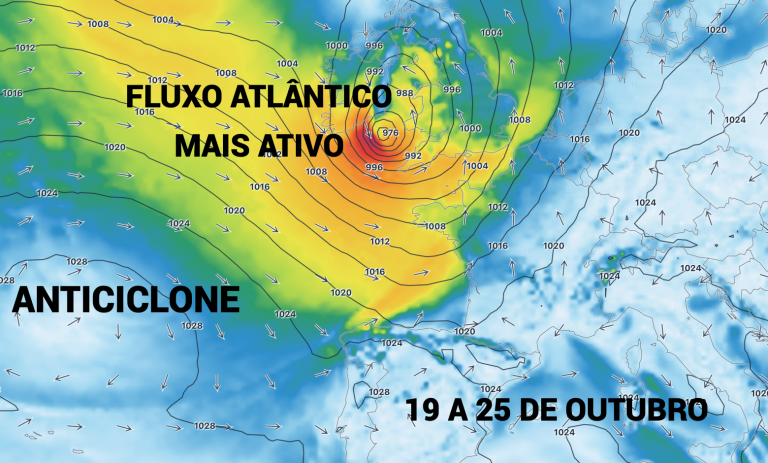 Ciclogéneses no Atlântico, mais frio e primeiras geadas? Será que finalmente chega o outono? Previsão do tempo esta semana, 19 a 25 de outubro Ciclogéneses no Atlântico, mais frio e primeiras geadas? Será que finalmente chega o outono? Previsão do tempo esta semana, 19 a 25 de outubro