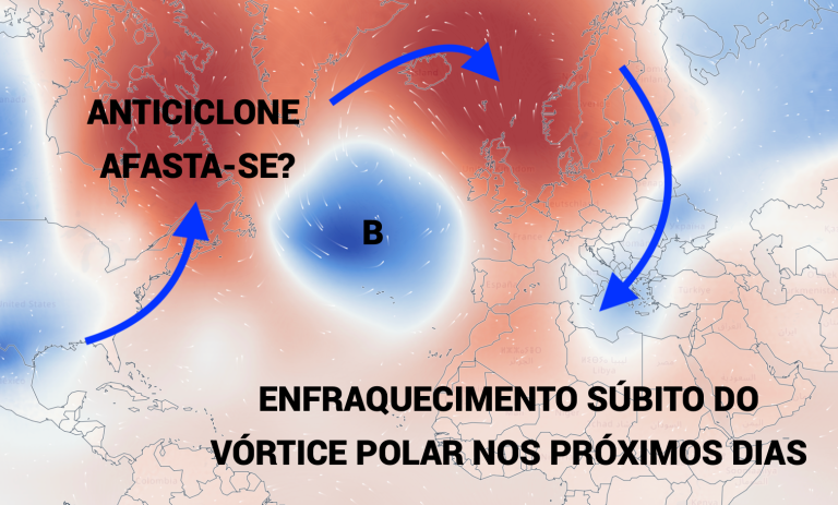 Vórtice polar pode enfraquecer de forma invulgar – será novembro o mês da mudança do tempo em Portugal? Vórtice polar pode enfraquecer de forma invulgar - será novembro o mês da mudança do tempo em Portugal?
