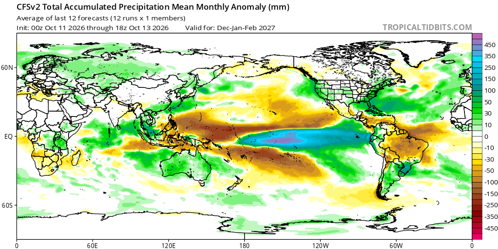 Super El Niño 2026 - Quanto vai realmente durar, e quando será o pico? Pode ser bem mais do que imagina... Distribuição irregular da chuva nos próximos meses - alguns locais com chuva extrema, outros com seca extrema...