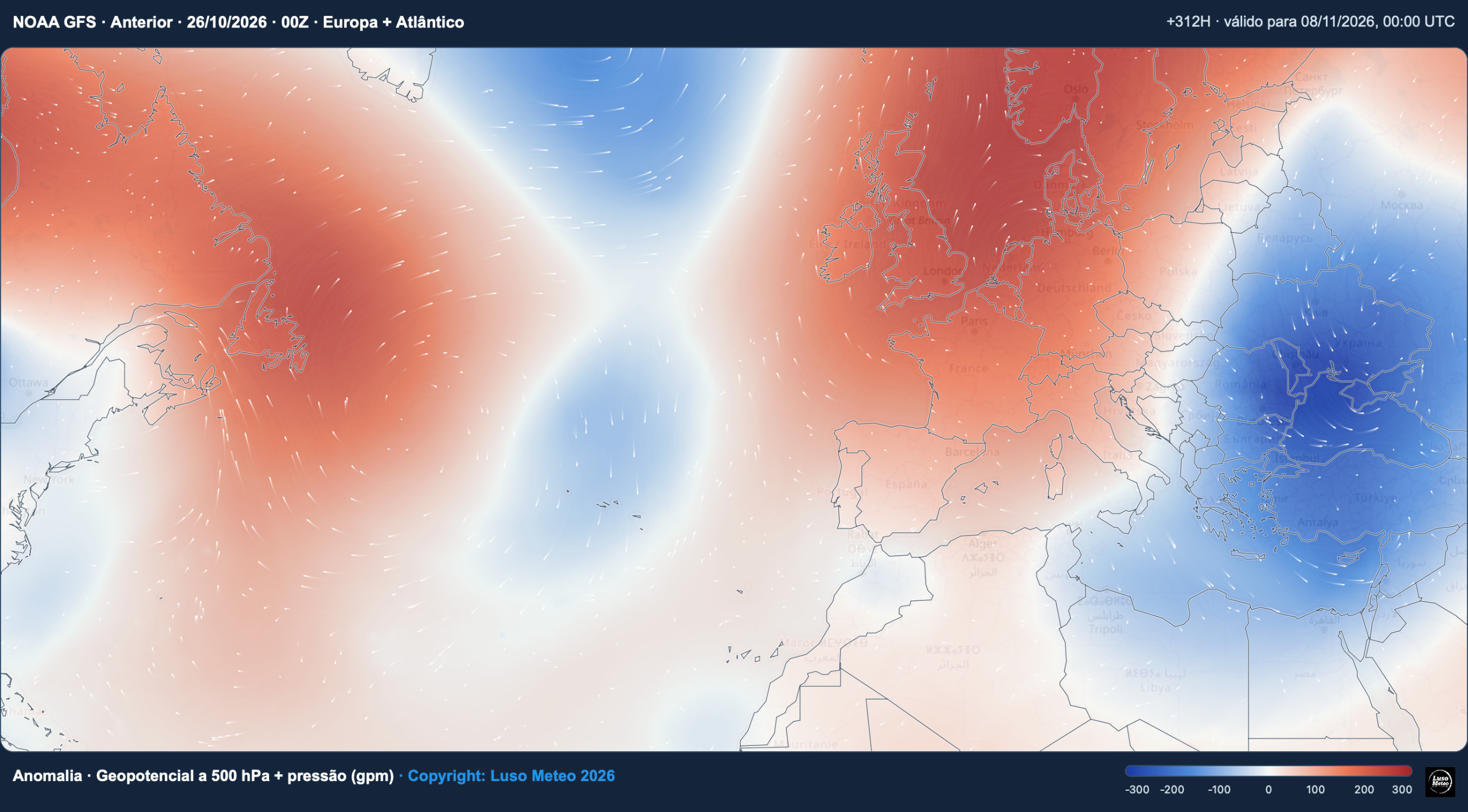 Um anticiclone forte traz temperaturas perto de 30ºC, calor durante 10 dias, e chuva... nem vê-la! O que se passa? A reorganização atmosférico após o aquecimento da estratosfera pode favorecer algo ainda "pior" para nós - um bloqueio que fortalece o anticiclone em latitudes elevadas e permite correntes de leste, secas