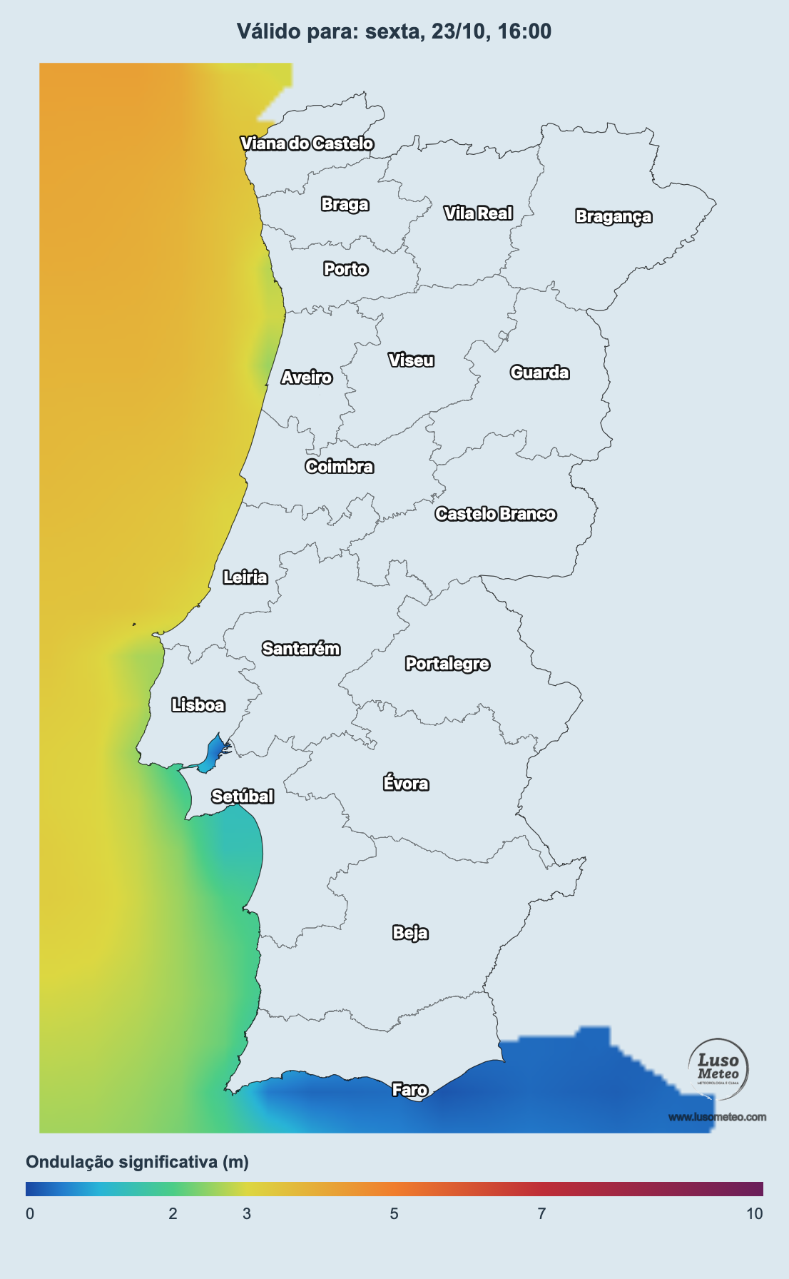Aumento da agitação marítima na segunda metade da semana - nada de extraordinário!