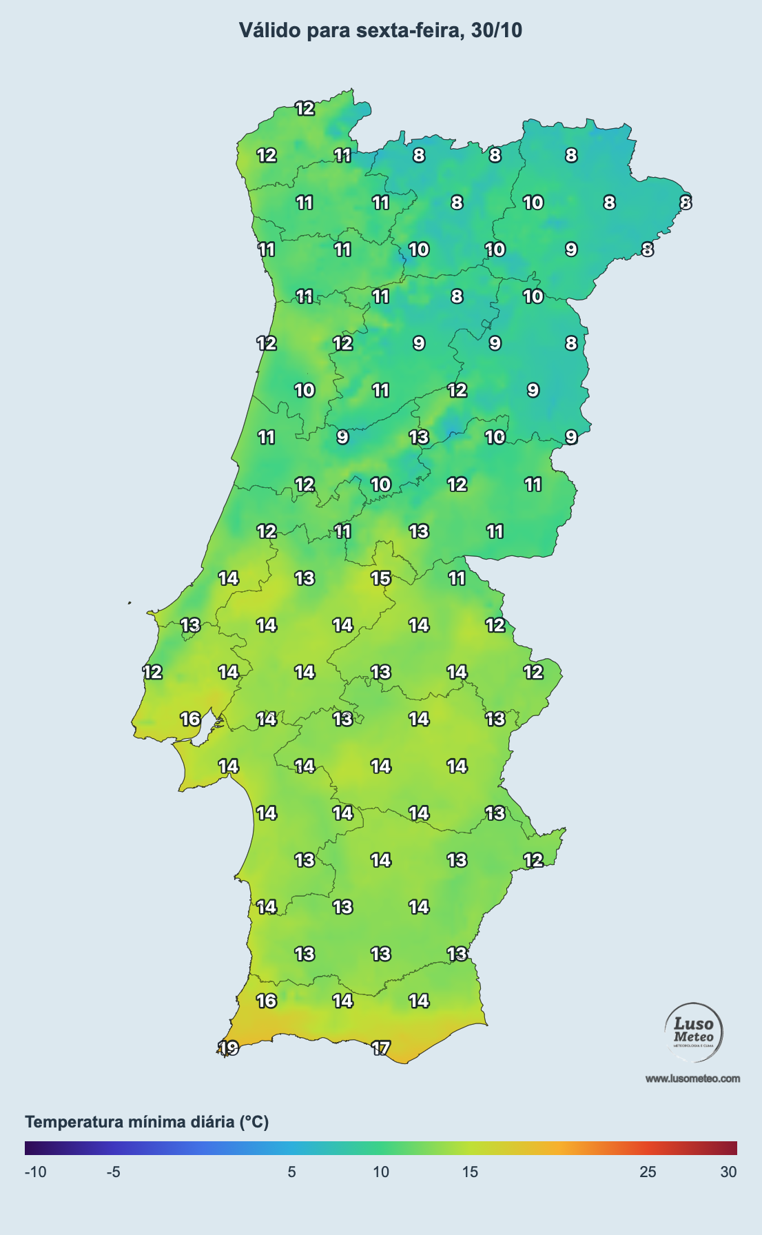 Um anticiclone forte traz temperaturas perto de 30ºC, calor durante 10 dias, e chuva... nem vê-la! O que se passa? As mínimas podem ficar perto de 20ºC em certos pontos mais expostos ao vento leste no fim do mês, assim como no Algarve